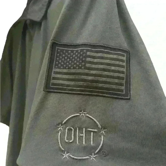 Florida State Gators Shirt Mens L Green Short Sleeve Polo Camo Military Themed - Picture 2 of 8